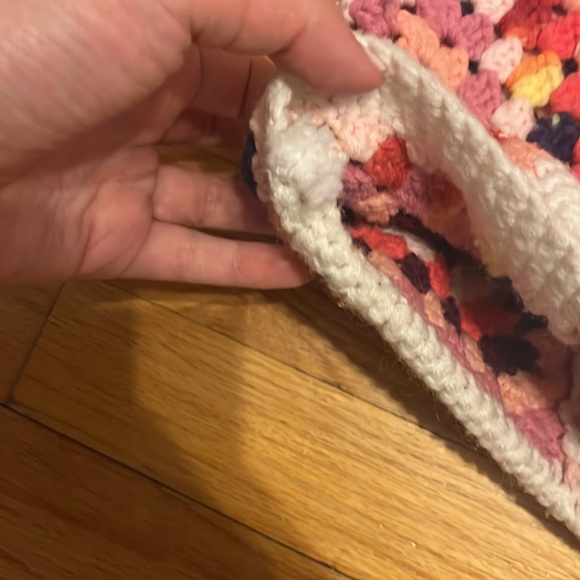 Gorgeous handmade bell sleeve grandma square pullover sweater - Picture 7 of 9